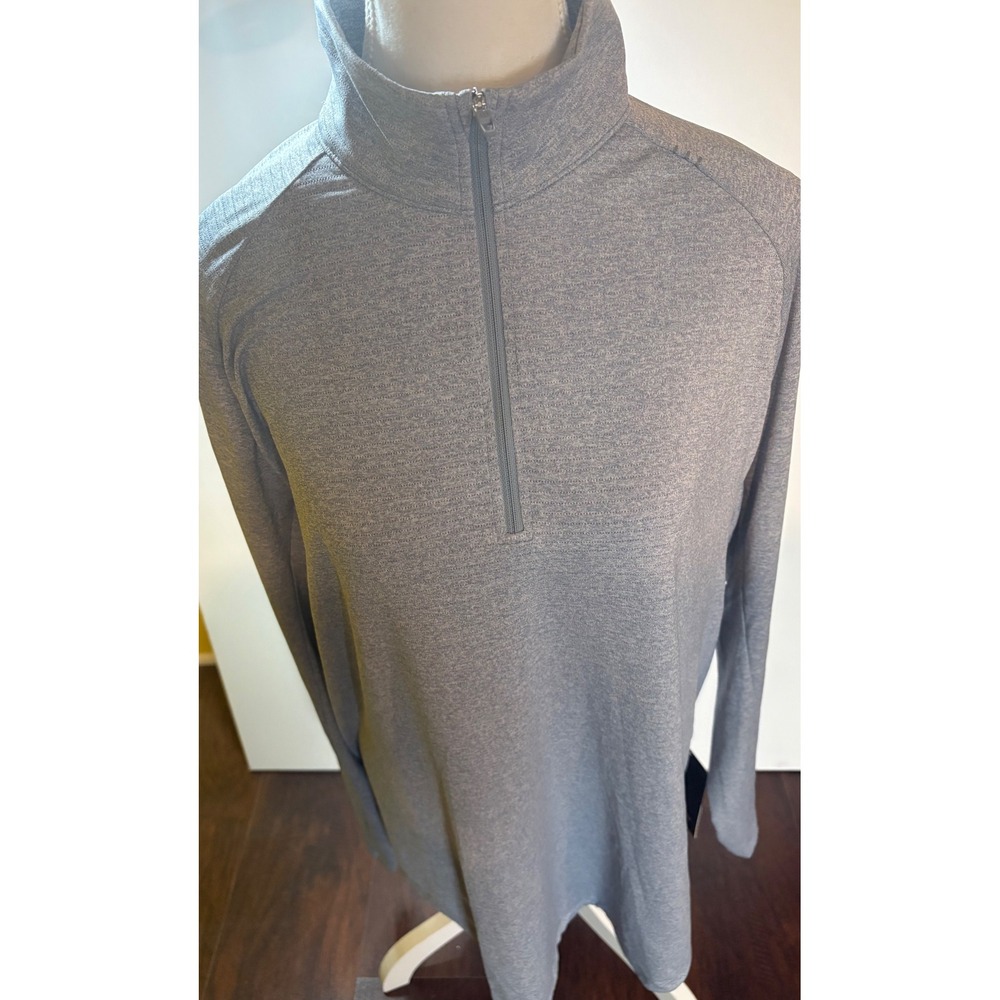 Lululemon License to Train Half Zip Men XL Gray Heathered Pullover Shirt NWT